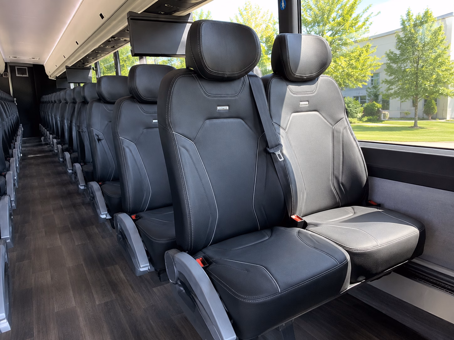 bossier city charter bus interior