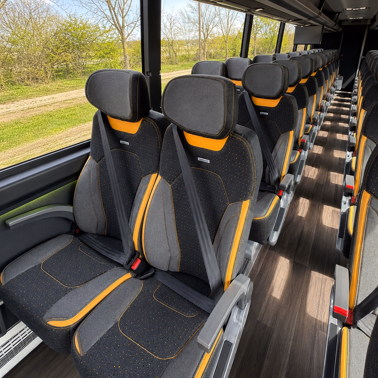 bossier city school event transportation onboard seating
