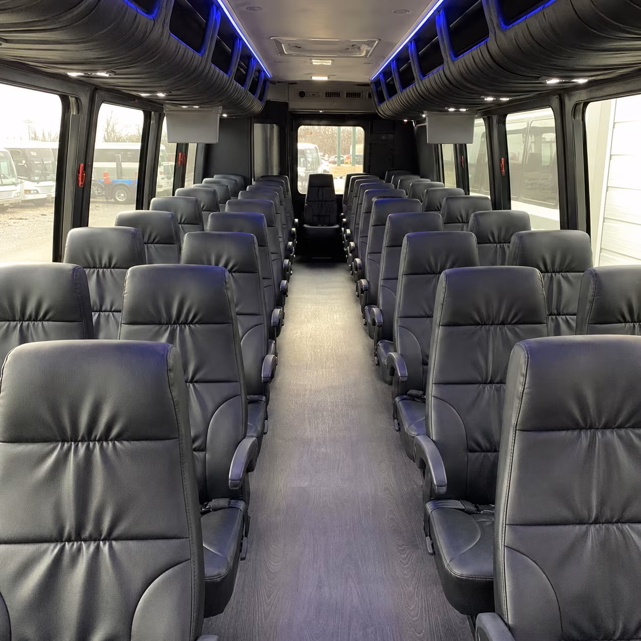 longview employee shuttle bus rentals