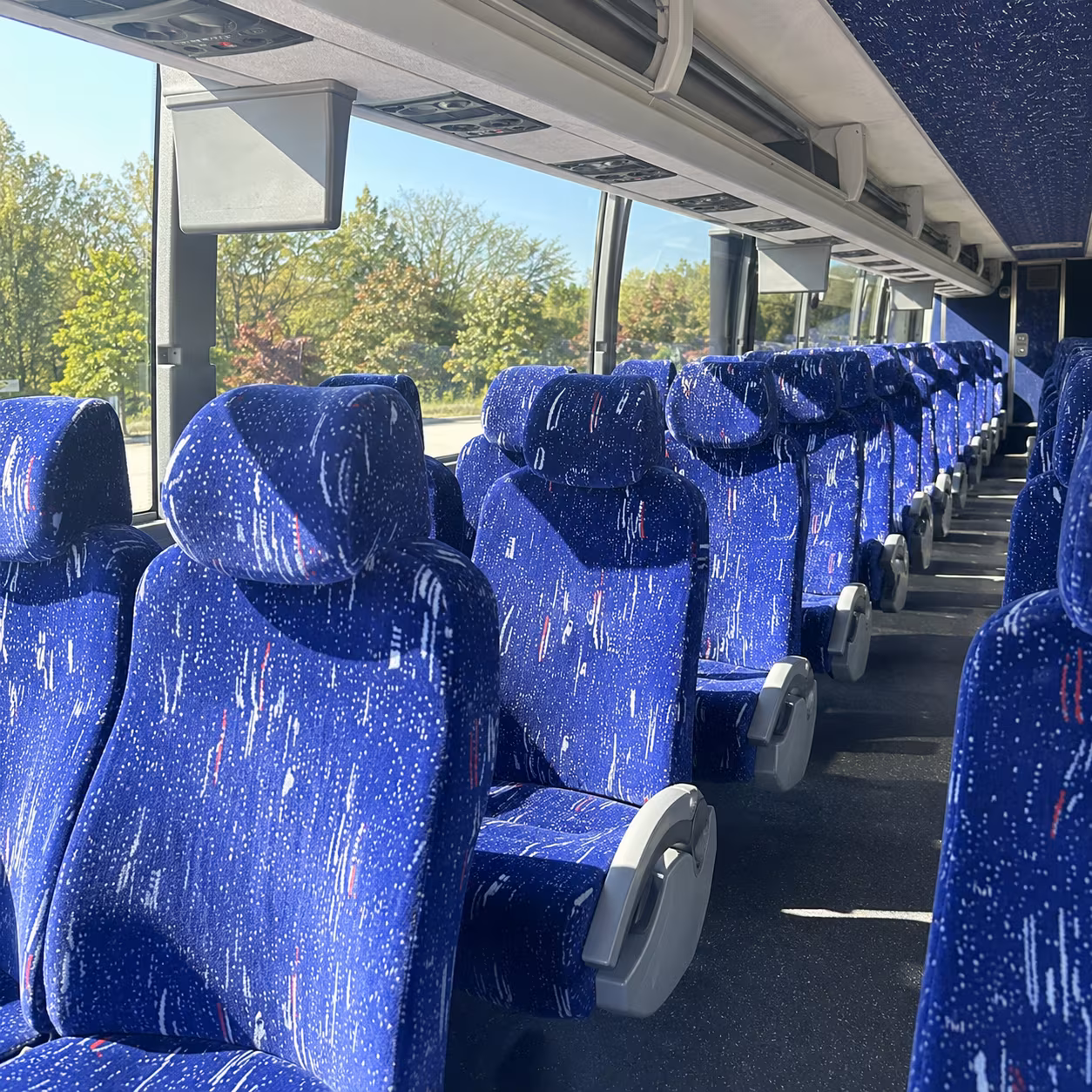 monroe charter bus interior gallery