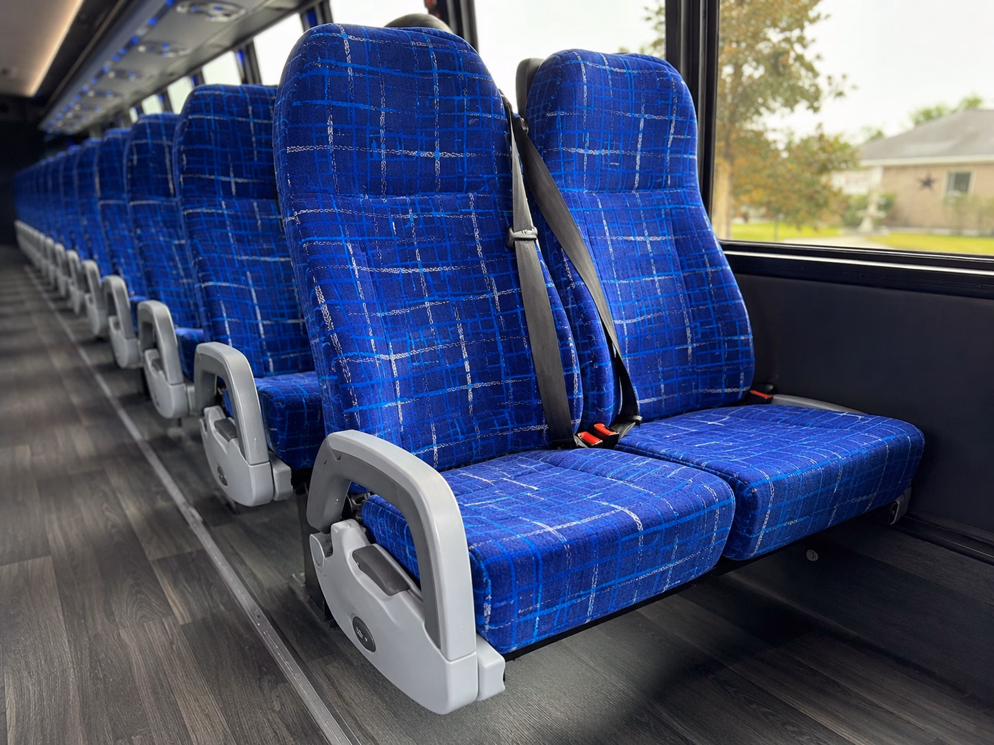 ruston charter bus rental interior