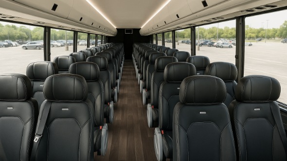 Interior of Charter Bus Company Lafayette's 18 Passenger Minibus in Lafayette