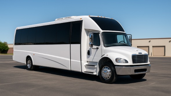 Exterior of Charter Bus Company Lafayette's 18 Passenger Minibus in Lafayette