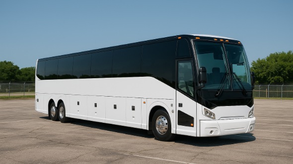 Exterior of Charter Bus Company Lafayette's 54 Passenger Charter Bus in Lafayette