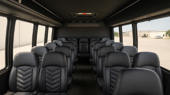 bossier city 18 passenger minibus inside