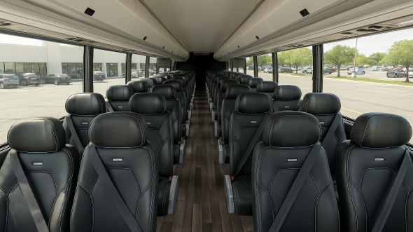 bossier city 35 passenger minibus inside