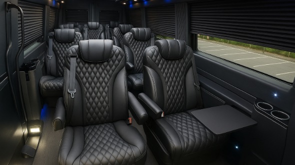 bossier city sprinter van with driver inside